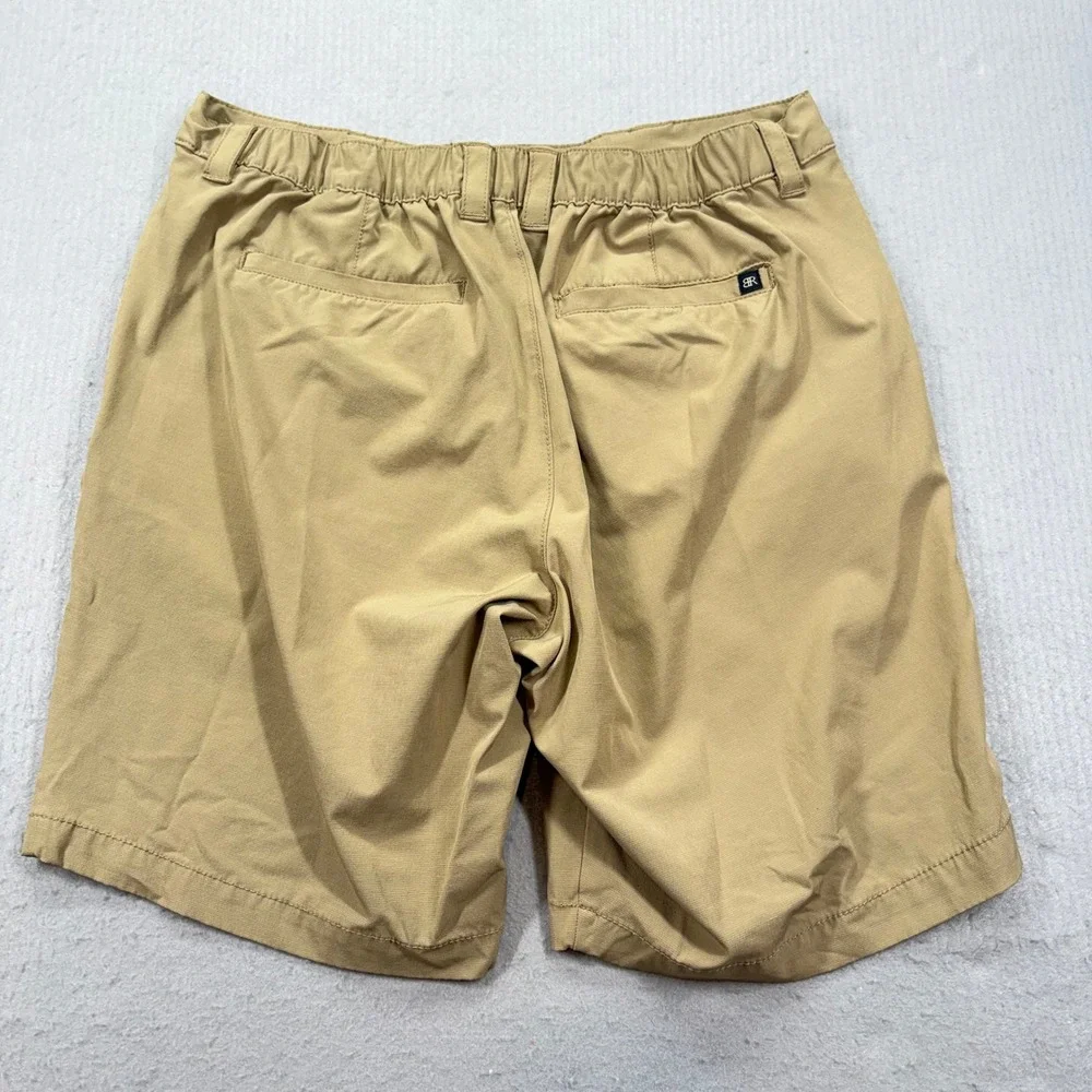 Banana Republic Ripstop Shorts Mens 36 Tan Stretch Elastic Back